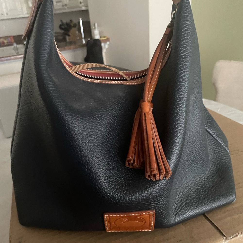 Dooney & Bourke Bags | Dooney and Bourke Black Leather Hobo Shoulder Bag